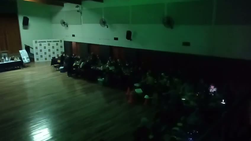 Guests at a live trivia dance evening fundraiser at Laerskool Frans Conradie